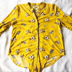 Long Sleeve Top | Mustard